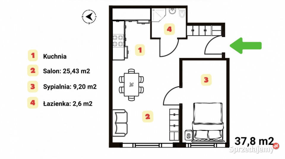 OKAZJA 2 pokoje 38m2 BEZPOŚRDNIO Piaseczno 3 piętra i więcej