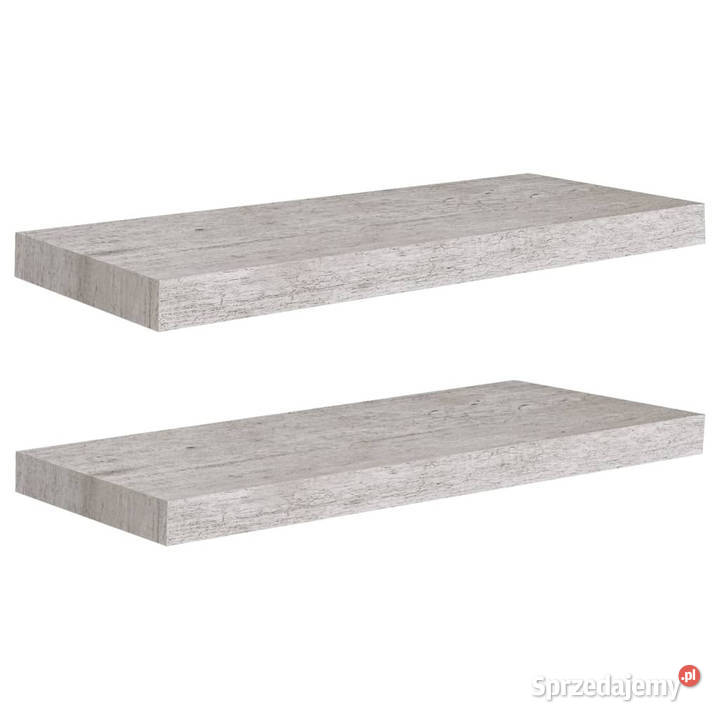 Półki ścienne 2 szarość betonu 60 x 235 x 38 MDF Półki Warszawa