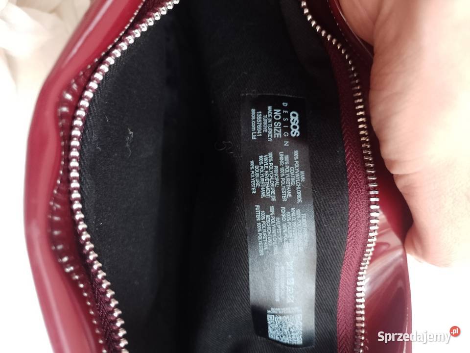 ASOS Design Bordowa torebka do ręki z Londynu Do ręki Torby i torebki