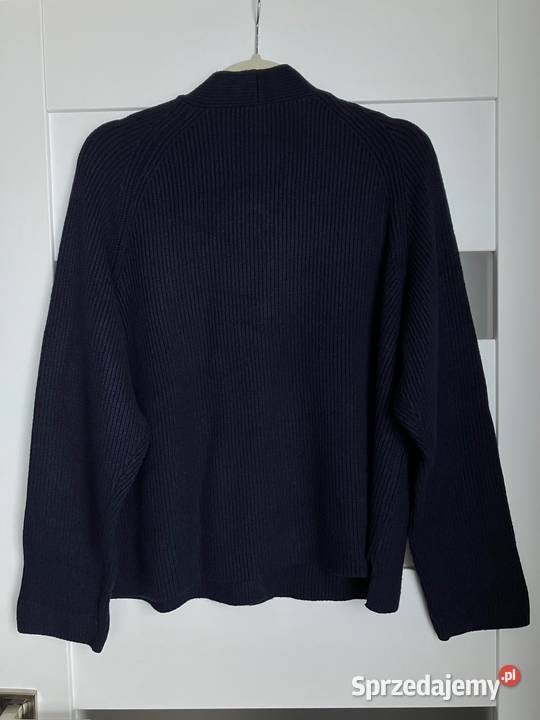 Granatowy bawełniany sweter kardigan Tom Tailor podkarpackie Nisko