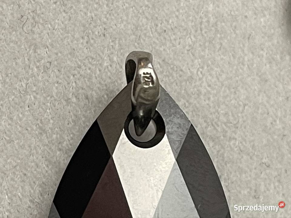 SwarovskiKolczyki SrebrneKryształ Silver Night Żary