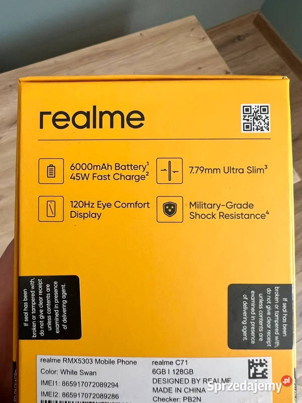 Realme C71 128 GB Nowy Strachocina