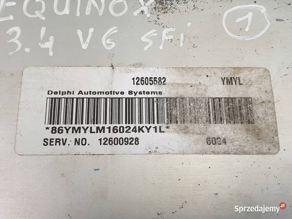 Chevrolet Equinox 34 STEROWNIK SILNIKA Komputer lubelskie Rudka