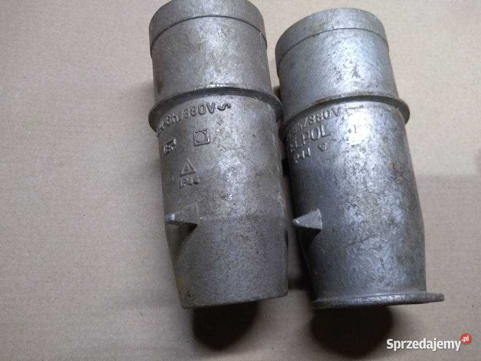 Wtyczka siłowa 380 V 400 V prl aluminiowa 32A 4 podkarpackie Rzeszów