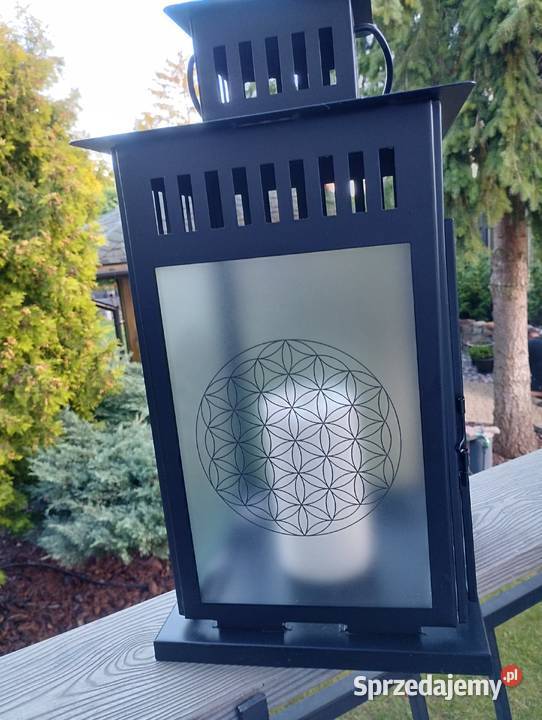 Duży lampion z kwiatem życia