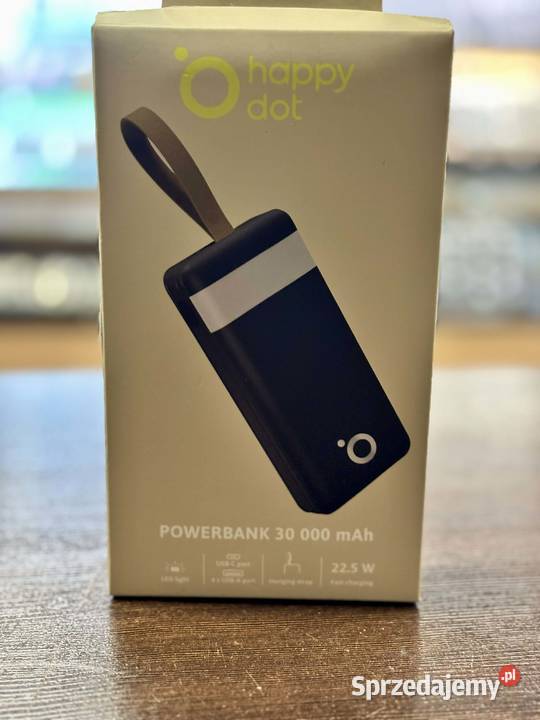 Powerbank HappyDot 30000 mAh czarny sprzedam