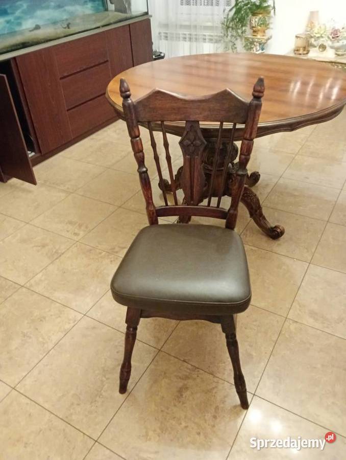 Okrągły stół z 4 krzesłami Meble Warszawa