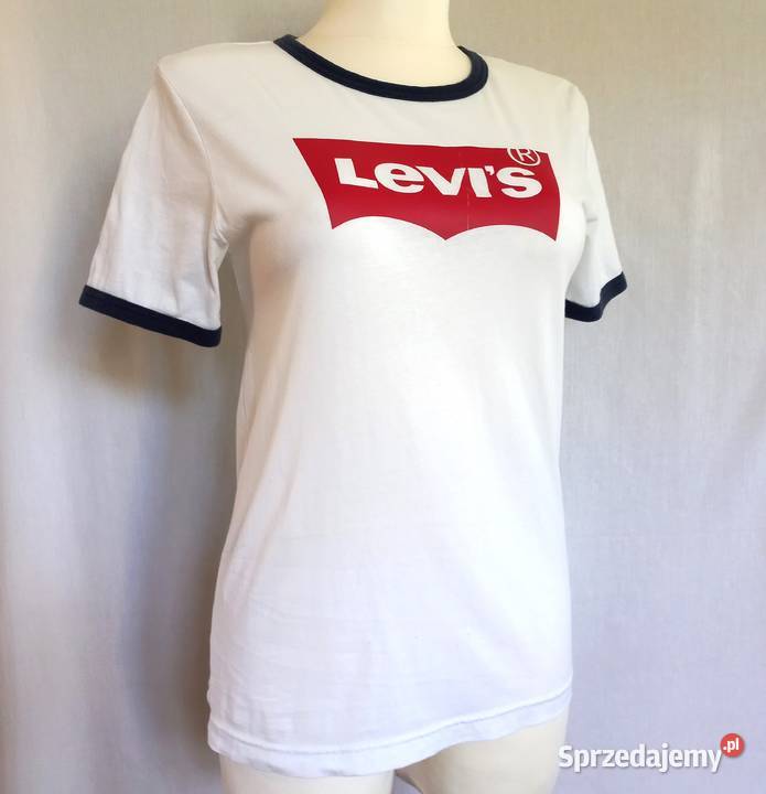 Tshrit biały r SM kolor Levis bawełna 100 Unisex Białystok
