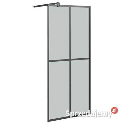 Ścianka prysznicowa z półką czarna 80x195 ESG i Warszawa