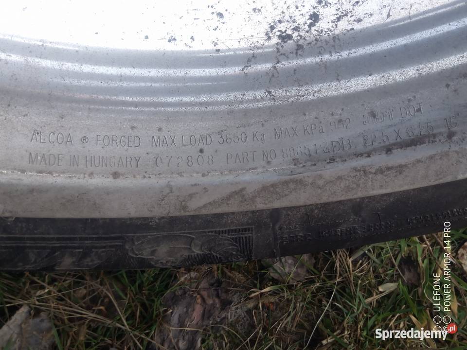 Alufelga Aluś Felga Aluminiowa TIR 225 Skopanie