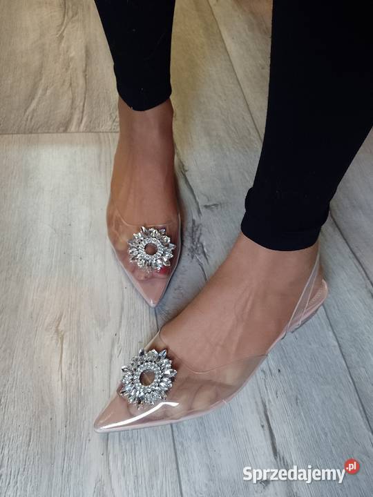 40 Transparentne zdobione baleriny wieczorowe z tkanina Kraków