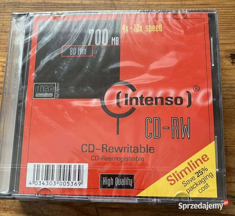 Płyta CD Intenso CDRW 700 MB 7 sprzedam