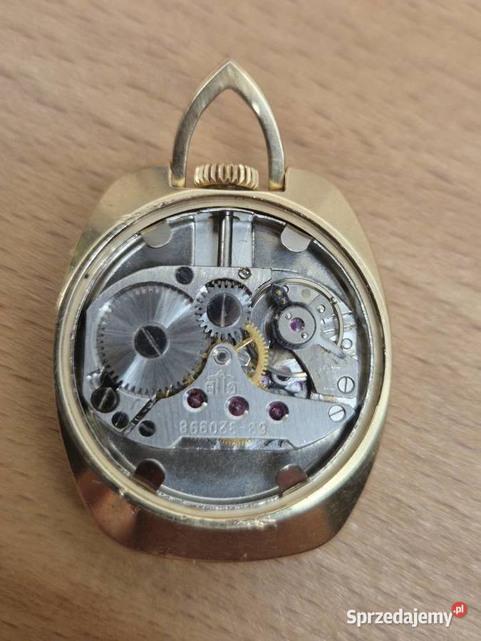 Rzadki zegarek naszyjnik Glashutte Chorzów