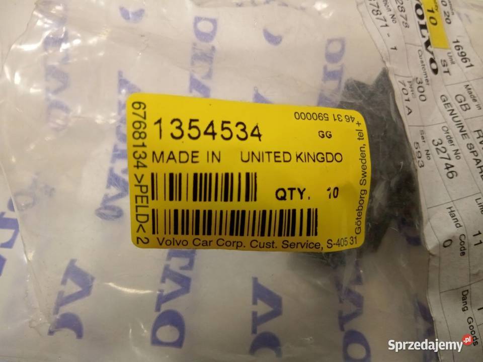KLIPS SPINKA KLAPY TYŁ VOLVO 740 760 940 960 V90 sprzedam
