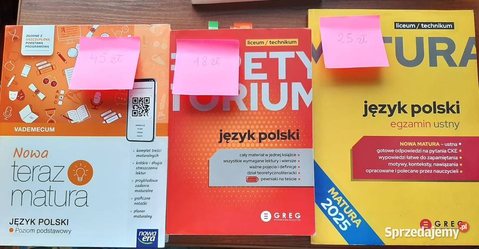 Książki do matury repetytorium Pozostałe lubuskie Skwierzyna