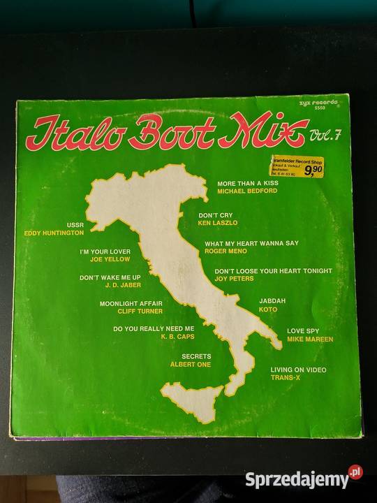 Italo Boot Mix Vol 7 Vinyl 12 ZYX 1986 Tychy