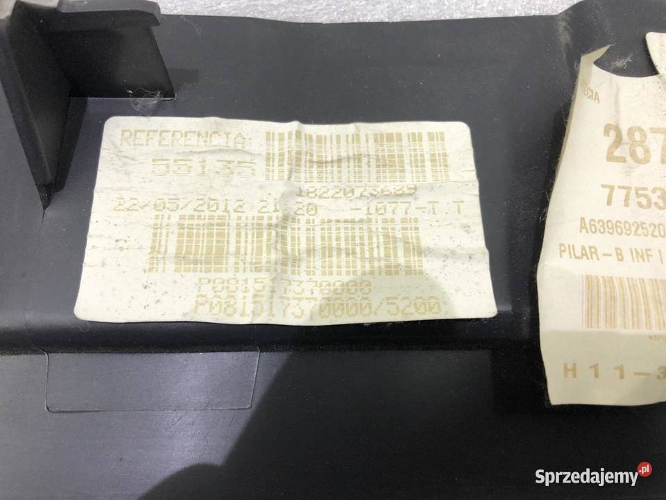 OSŁONA POSZYCIE SŁUPKA MERCEDES VITO A6396925200