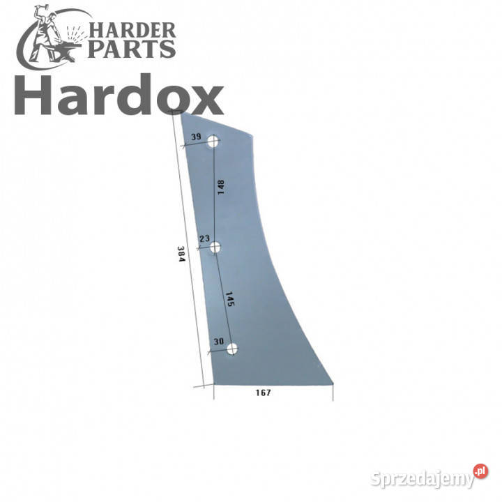 Pierś HARDOX 073241P części do pługa KVERNELAND