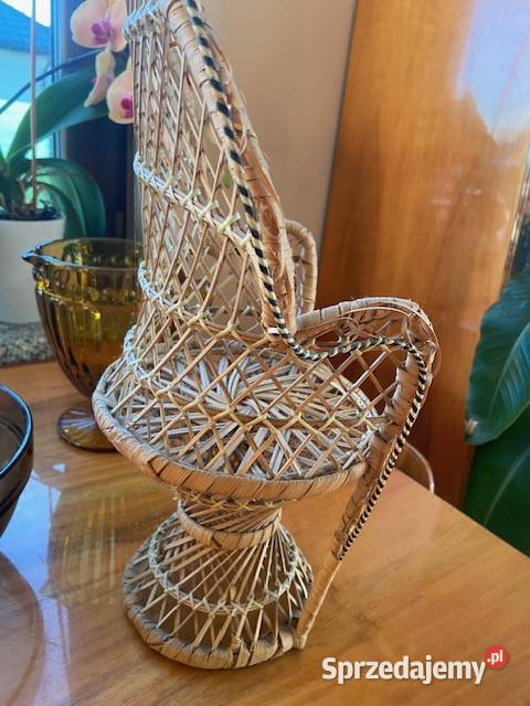 Pleciony fotel kwietnik w stylu Peacock dolnośląskie