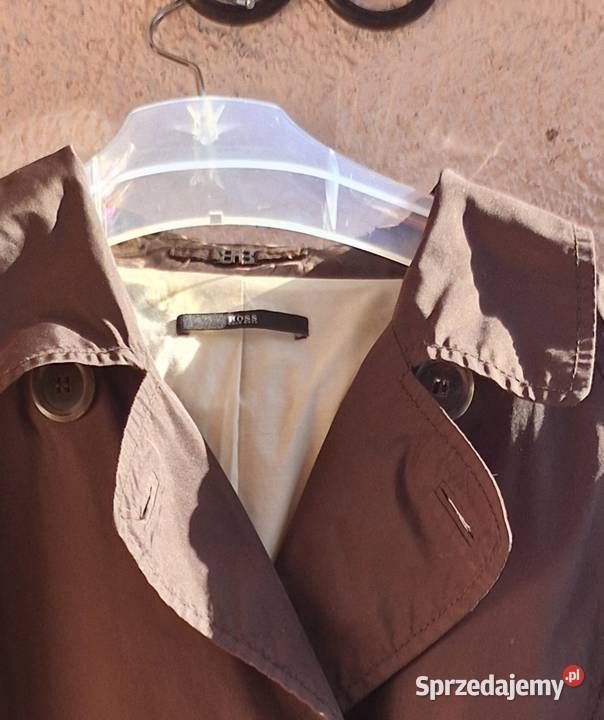 Damski płaszcz marki Boss 42 nowy klasyczny brązowy/beżowy Lublin