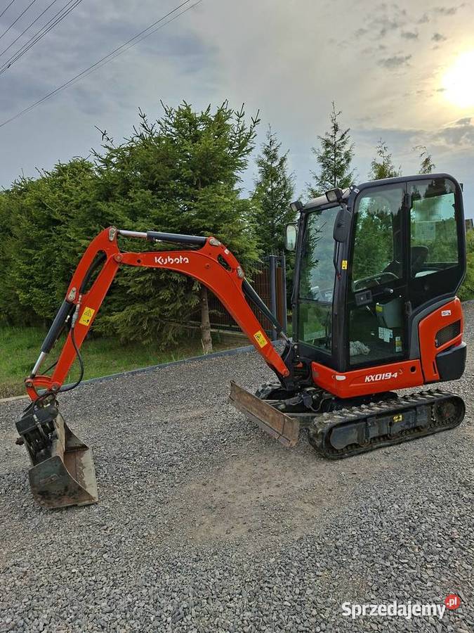 Minikoparka kubota kx0194 2022r 819mtg Koparki świętokrzyskie Krajno-Parcele