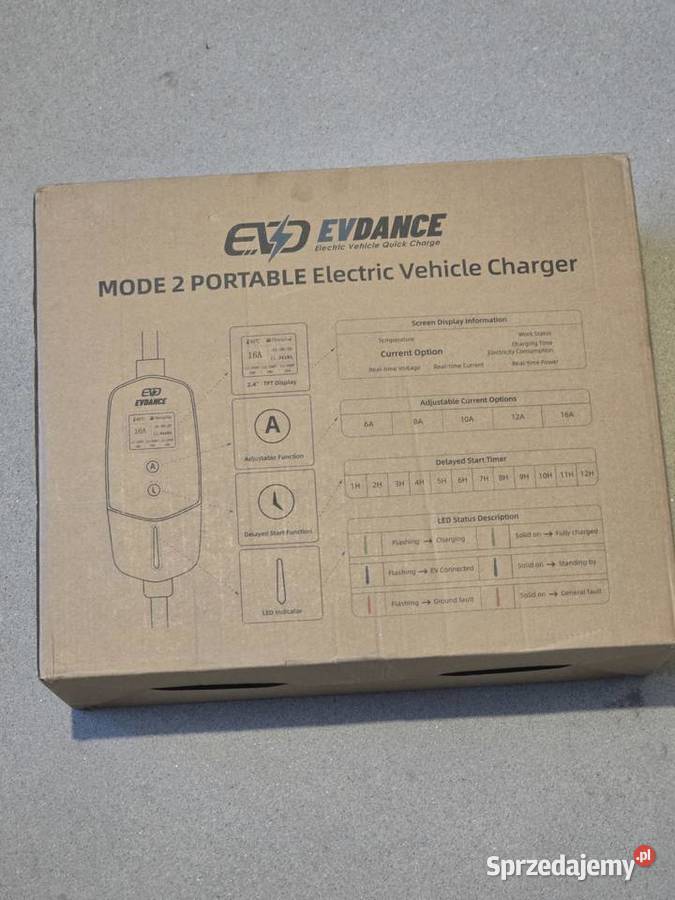 Ładowarka do pojazdów elektrycznych EVDANCE MODE lubelskie sprzedam