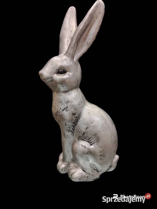 Zając Wielkanocny srebrny duzy Dębica
