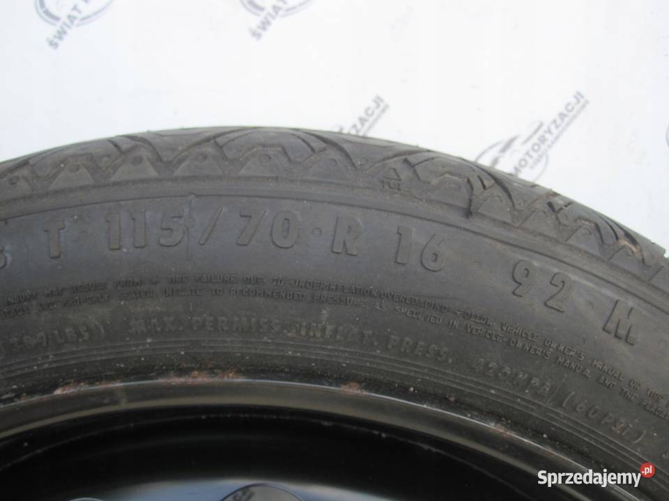 OPEL ASTRA J ANTARA MERIVA koło dojazdowe Kielce sprzedam