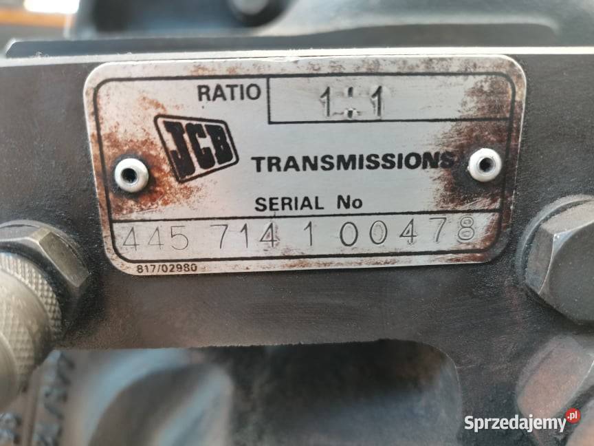 Skrzynia biegów JCB 520 Ratio 11 Pozostałe Wilkowo