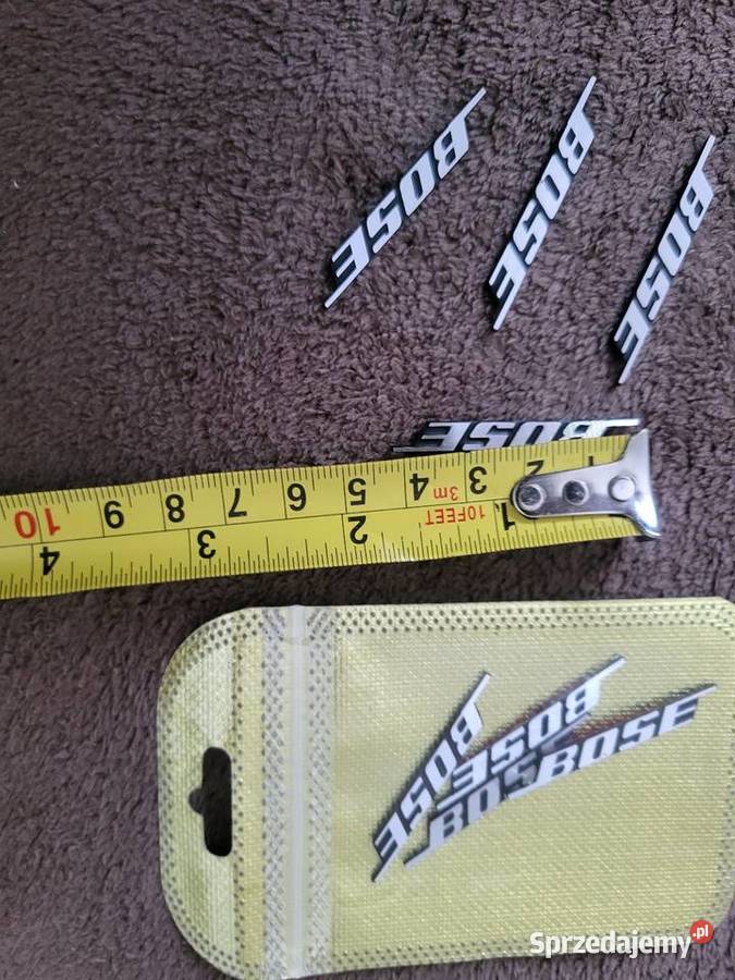 Zestaw 4 emblematów BOSE do głośników sprzedam