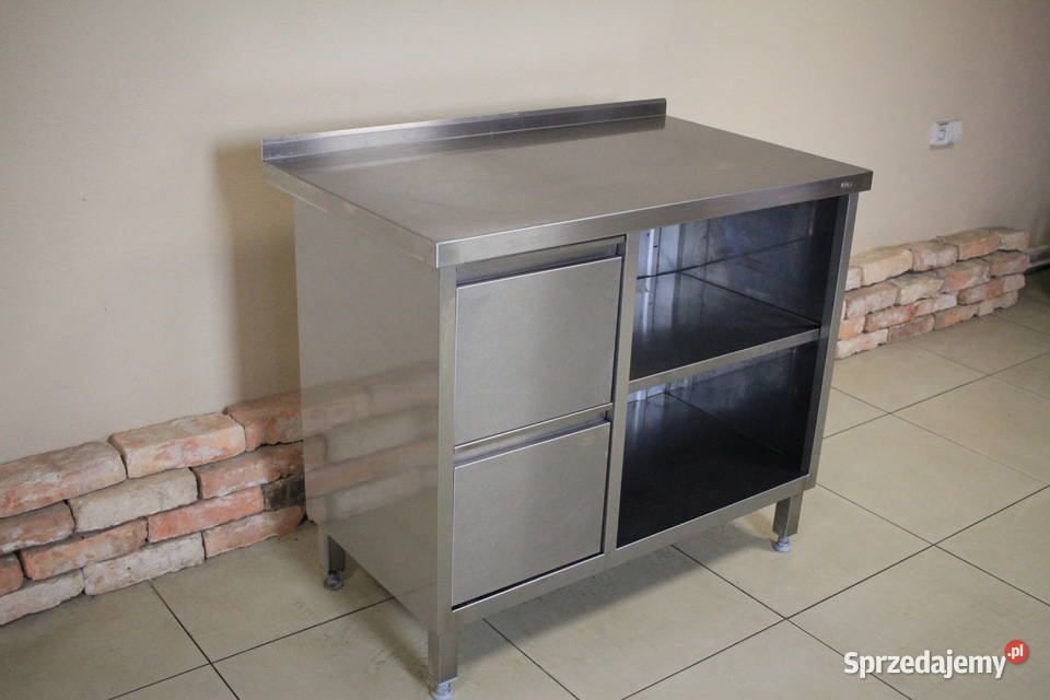 Stół gastronomiczny 100x60 z półkamiszufladami śląskie Pszczyna
