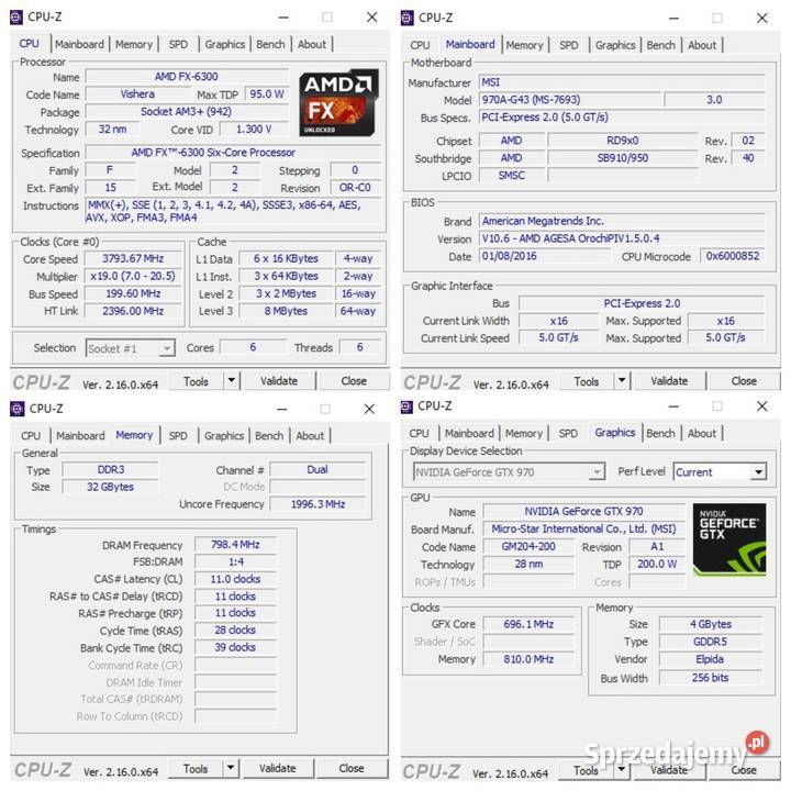 Komputer do gier pracy monitor ASUS 27 SSD 500GB Kostrzyn nad Odrą