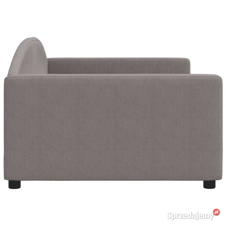 Sofa z funkcją spania kolor taupe obita tkaniną Warszawa sprzedam