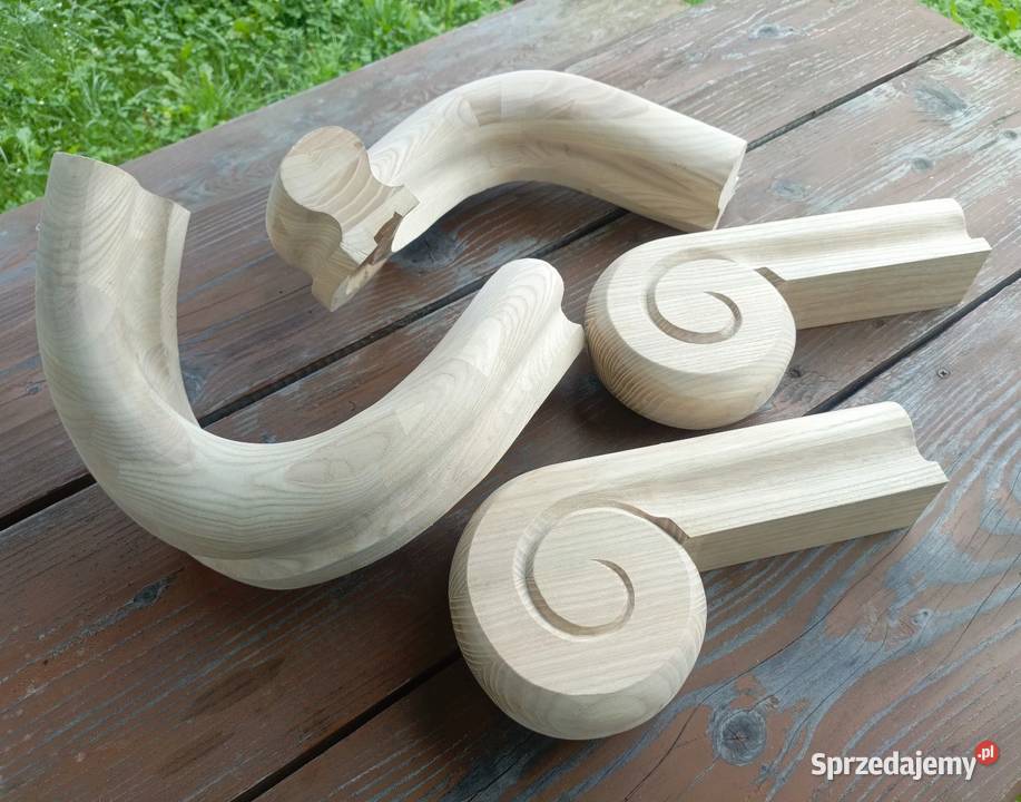 Balustrady Drewniane Poręcz Schodowa Skręty Łuki małopolskie Nowy Sącz