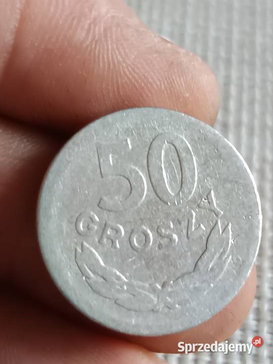 sprzedam monete 50 groszy 1949 mala skretka ttt Numizmatyka Chełm