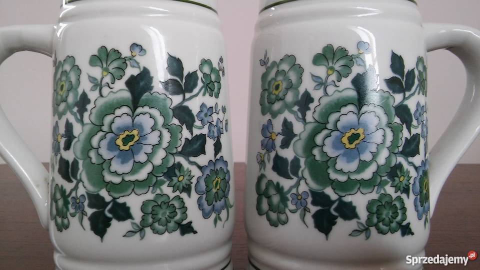 Porcelanowe kufle LIPPELSDORF 1877 GDR sygnowane Tarczyn sprzedam