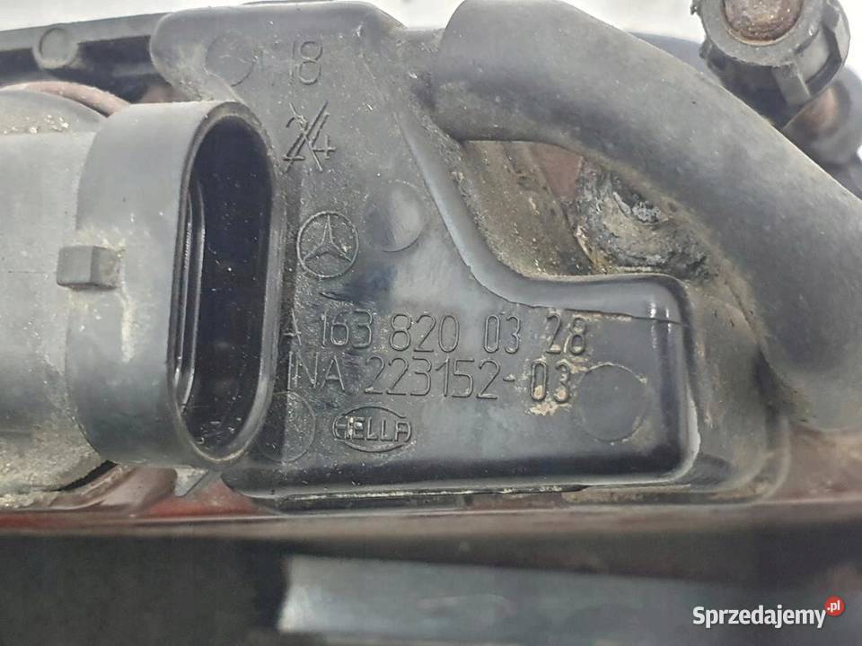 HALOGEN LEWY PRZÓD ML W163 1638200328