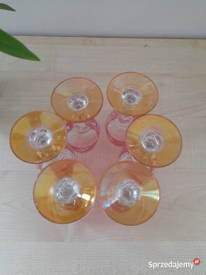 Kieliszki kryształowe Bohemia z czasów PRLu Bogatynia