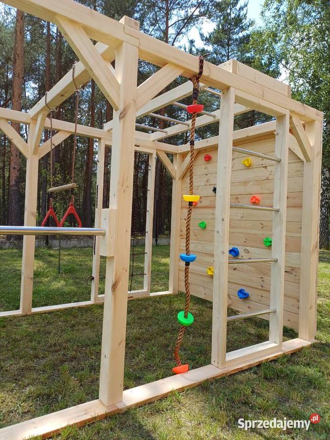 Drewniany duży Plac zabaw Małpi Gaj JAŚ Płock