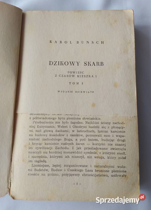 DZIKOWY SKARB Karol Bunsch TOM 1 i 2 podlaskie sprzedam