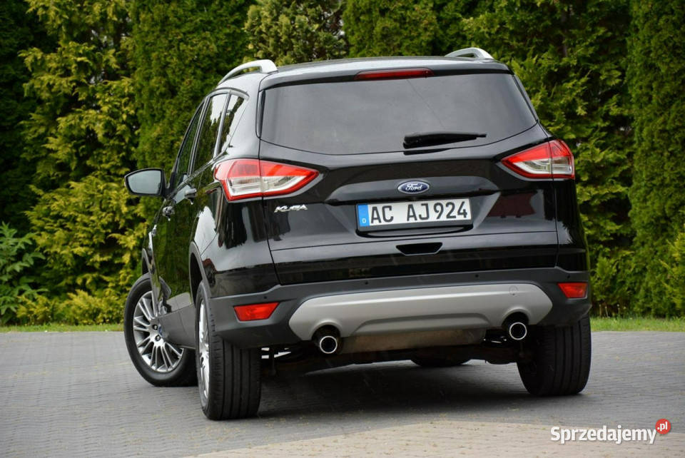 Ford Kuga Panorama AWD Skóry BiXenon Ledy Sony kamera cofania mazowieckie