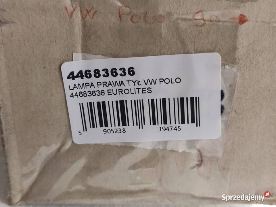 LAMPA PRAWY TYŁ VOLKSWAGEN POLO I 19881994 NOWA lubelskie