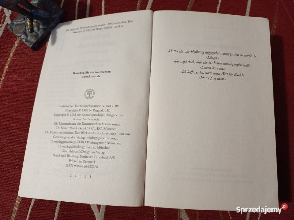 Ins Leben zurckgerufen Reginald Hill Poznań sprzedam