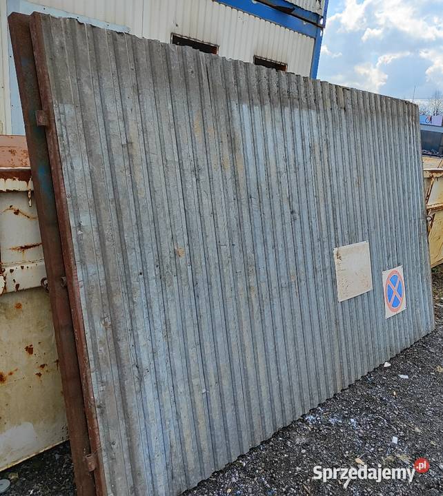 Brama metalowa pełna używana 2 części Kraków Pozostałe Biznes i Przemysł Wieliczka