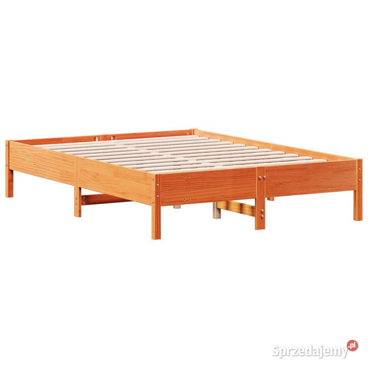 Rama łóżka bez materaca woskowy brąz sosnowa 195cm sprzedam