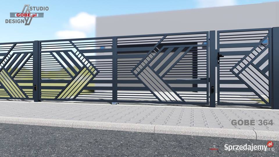 Bramy furtki nowoczesne ogrodzenia panelowe Pozostałe