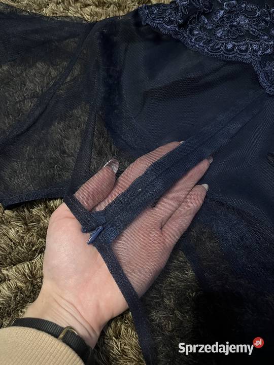 Sukienka księżniczka balowa granatowa