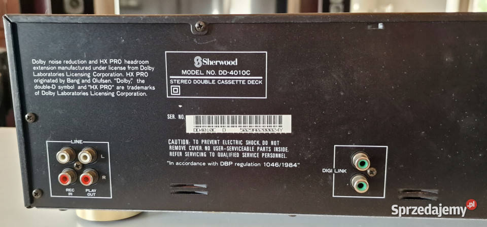 Magnetofon Sherwood dwukasetowy deck DD4010C Międzychód sprzedam
