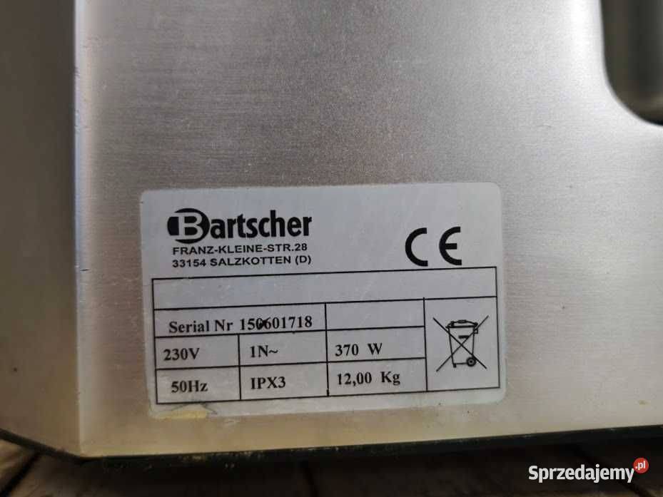 Kuter gastronomiczny Bartscher 3L 370W stal Gastronomia