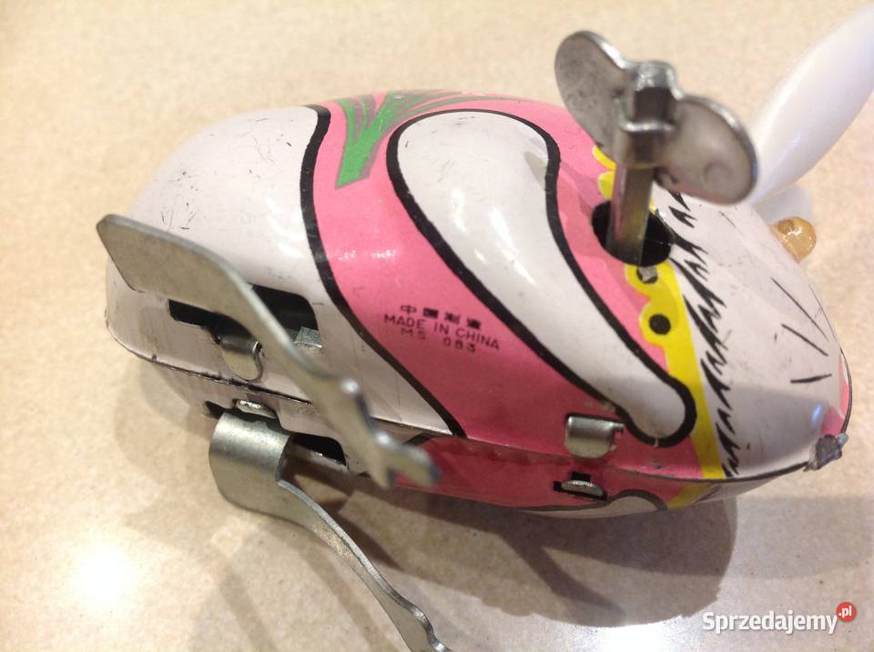 Zajączek Nakręcany Pisanka Metalowa Stary Nowa Sól